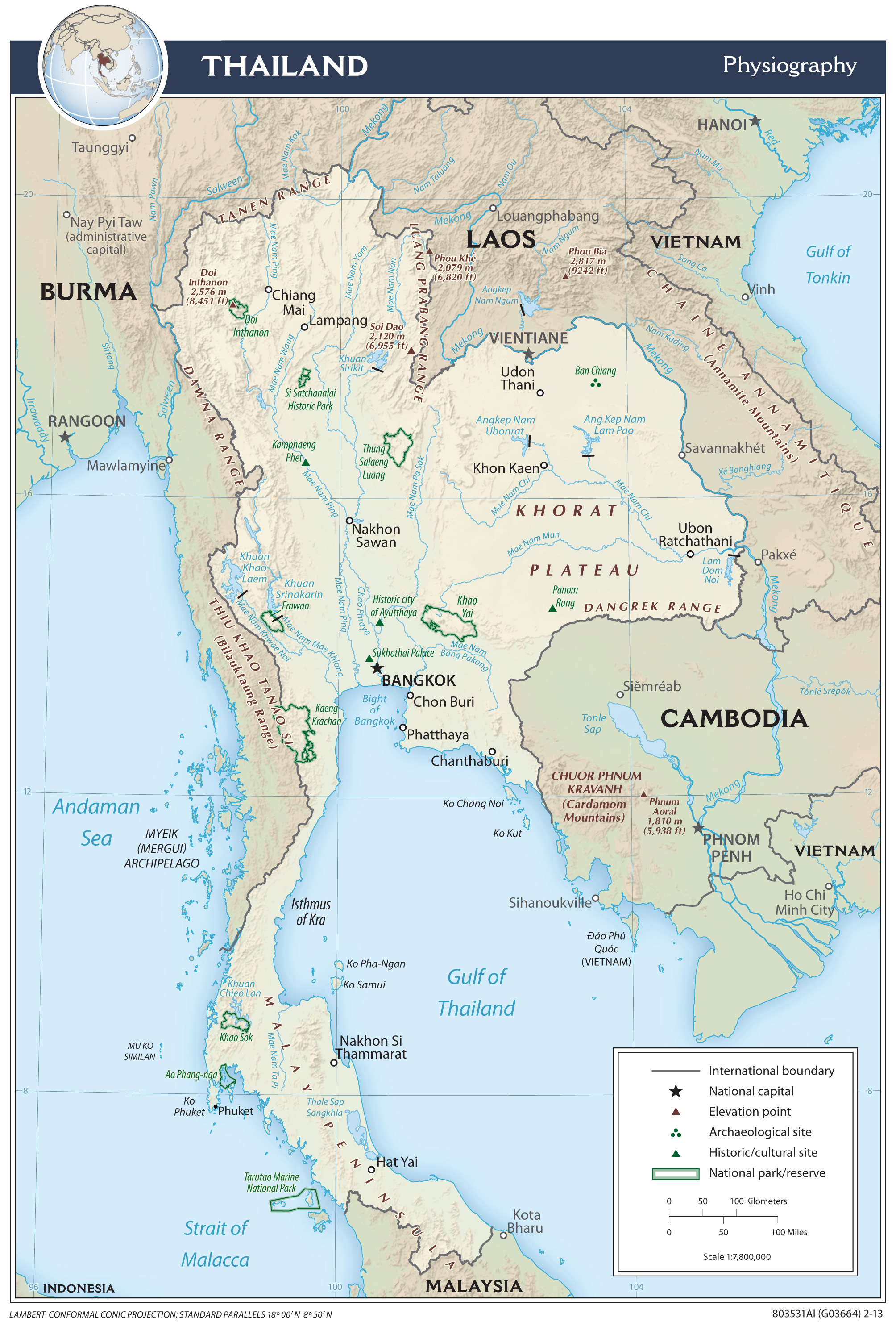 Landkarten von Thailand - Maps of Thailand