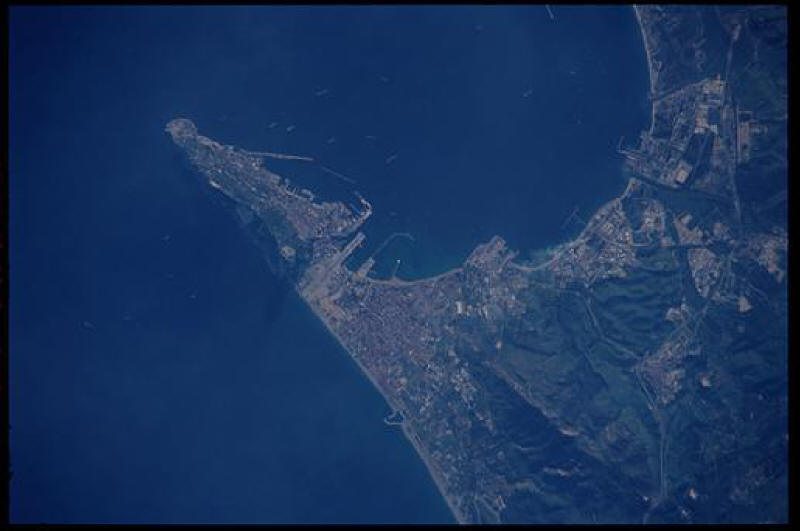 Satellitenaufnahme Gibraltar