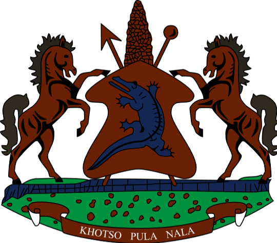 Das Wappen von Lesotho