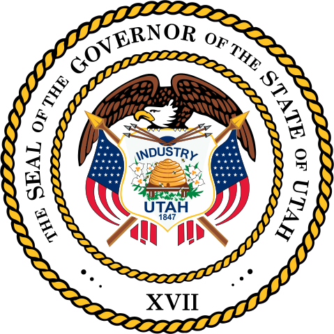Das Siegel des Governors von Utah