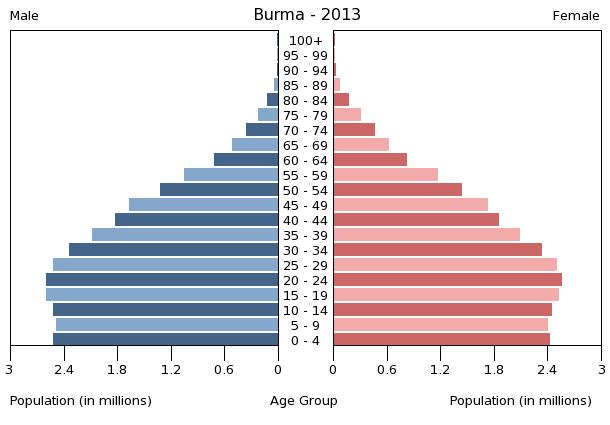 Bevölkerungspyramide 2013