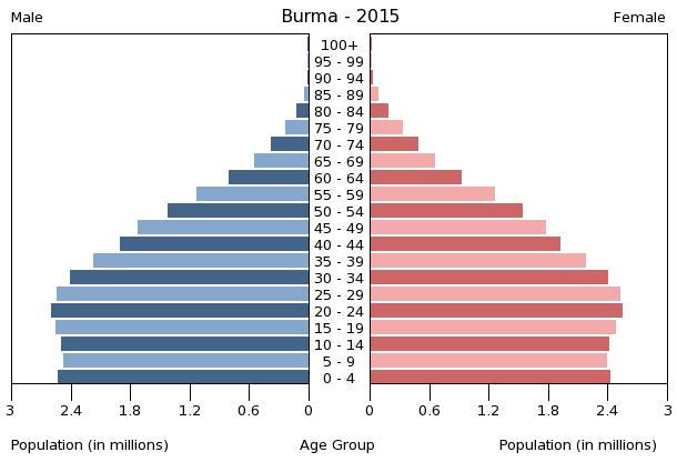 Bevölkerungspyramide 2015