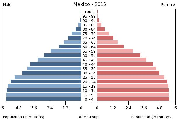 Bevölkerungspyramide 2015