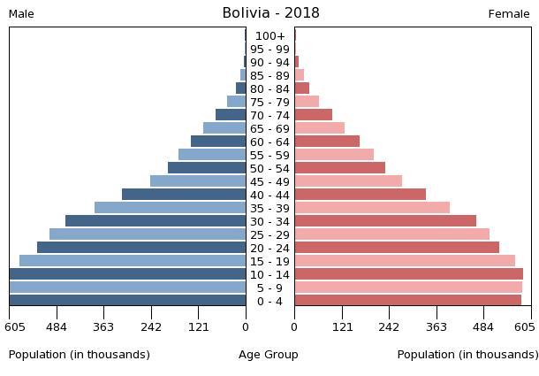 Bevölkerungspyramide 2018