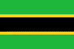 Flagge des unabhängigen Tanganjika 1961–1964