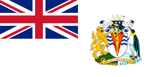 Die Flagge des Britischen Antarktisterritorium