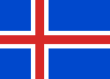 Flagge des Königreichs Island