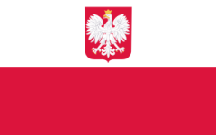 Die Staatsflagge von Polen