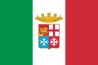 Die Nationalflagge von Italien - il tricolore