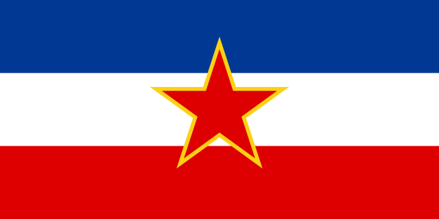 Flagge der SFR Jugoslawien (1946 - 1992)
