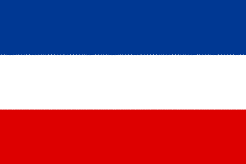 Flagge des Königreichs Jugoslawiens (1918 - 1941)