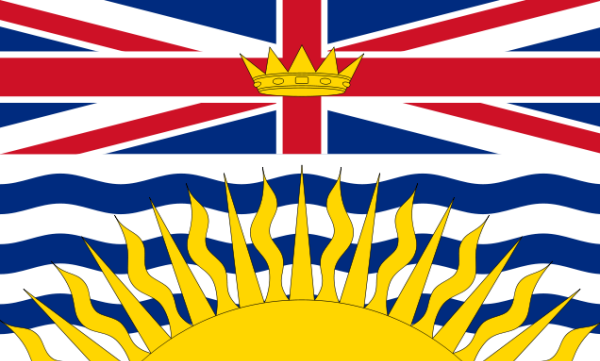 Flagge von Britsh Columbia