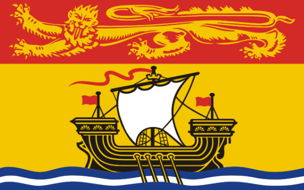 Die Flagge von New Brunswick
