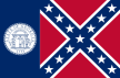 Flagge von Georgia bis 2001