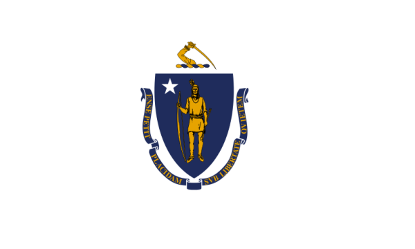 Die Flagge von Massachusetts