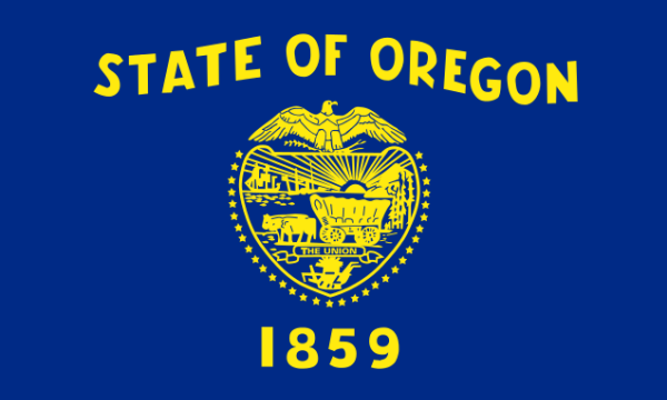 Flagge von Oregon (Vorderseite)