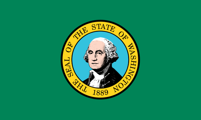 Die Flagge von Washington