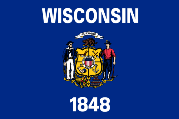 Flagge von Wisconsin