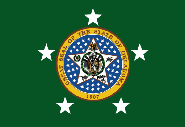 Gouverneursflagge von Oklahoma