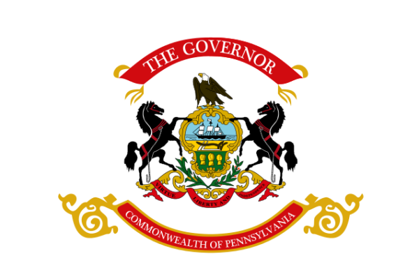 Gouverneursflagge von Pennsylvania