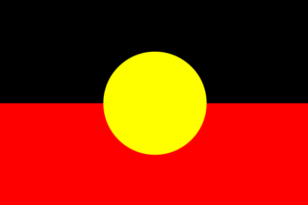 Die Flagge der Aborigines 