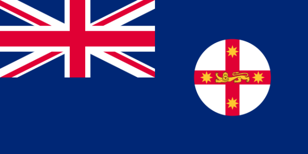 Die Flagge von New South Wales