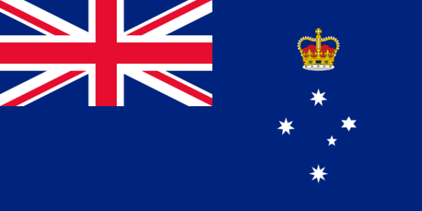 Die Flagge von Victoria