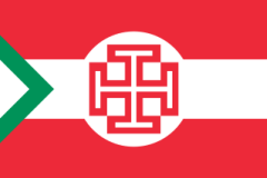 Die österreichische Kruckenkreuzflagge.wikimedia.org/wikipedia/commons/thumb/0/01/Flag_of_the_Fatherland_Front_of_Austria.svg