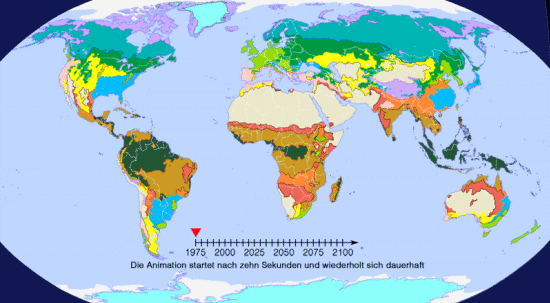 Klimazonenverschiebung Pojektion