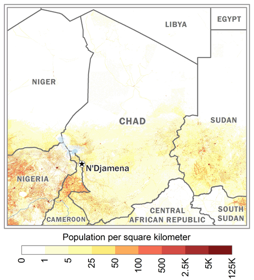 Karten zur Bevölkerungsverteilung in Afrika
