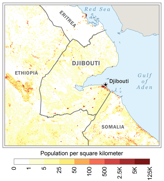 Karten zur Bevölkerungsverteilung in Afrika
