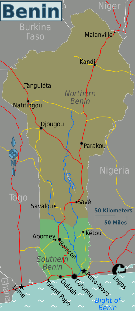 Wikivoyage Karte Benin