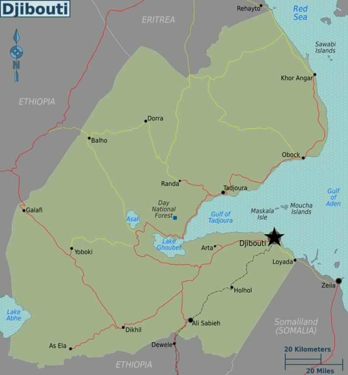Wikivoyage-KArte von Dschibuti
