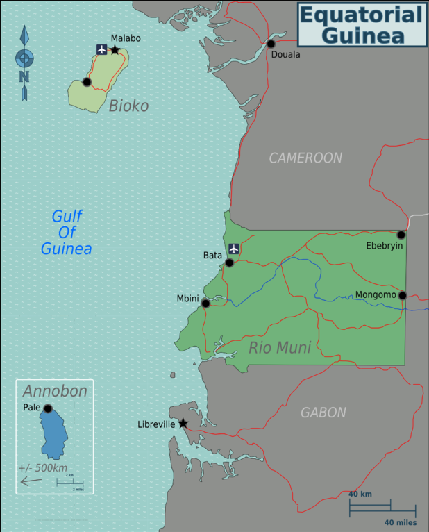 Wikivoyage-Karte Äquatorialguinea