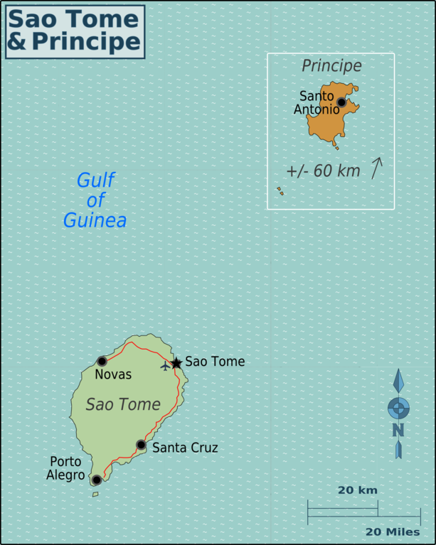 Wikivoyagekarte von São Tomé und Príncipe