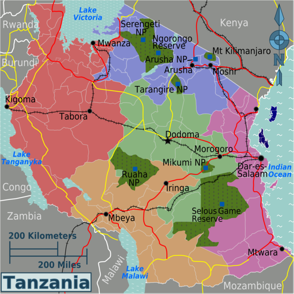 File:Tanzania regions map.png