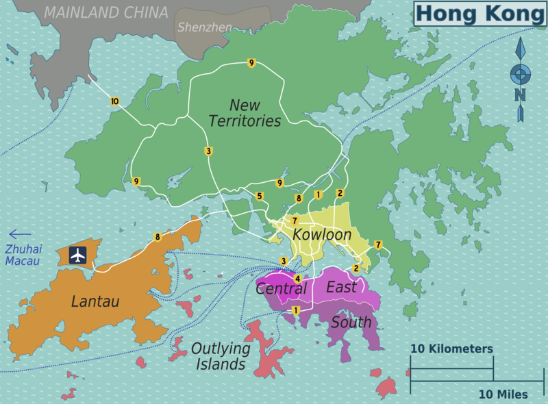 Karten von Hongkong - Maps of Hong Kong