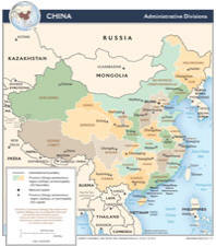 Administrative Karte von China