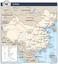 Karte China Transportation