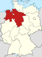 Lagekarte Niedersachsen