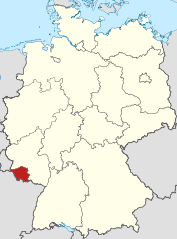 Lagekarte Saarland