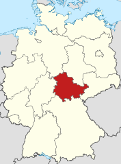 Lagekarte Thüringen