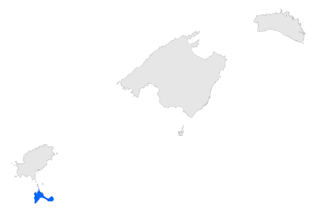 Lagekarte Formentera