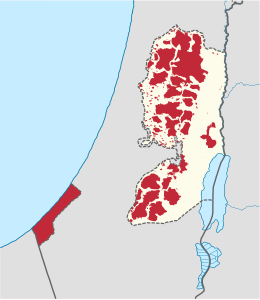 File:Zones A and B in the occupied palestinian territories.svg