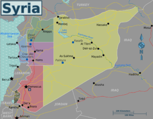 Wikivoyage-Karte von Syrien