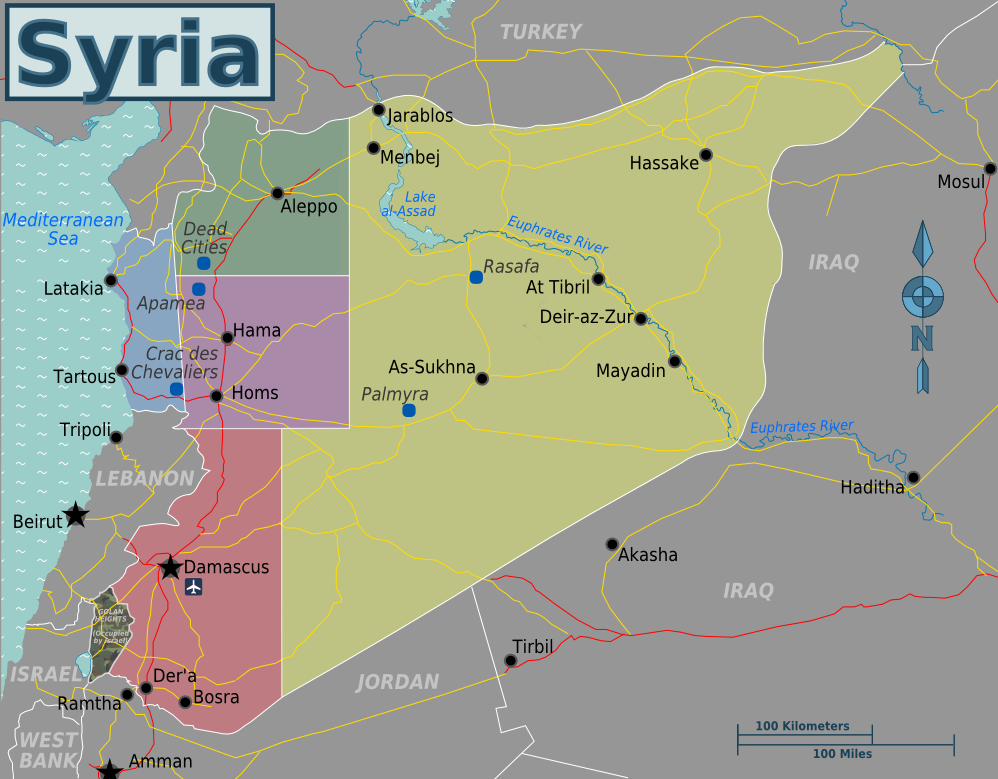 Landkarten von Syrien - Maps of Syria