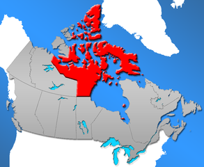 Lagekarte Nunavut