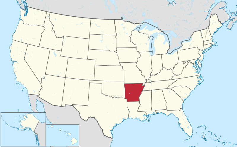 File:Arkansas in United States.svg