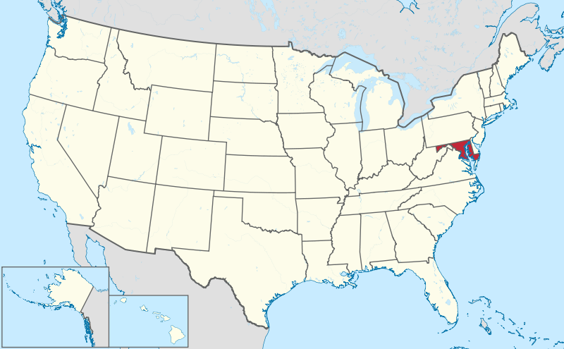 File:Maryland in United States.svg