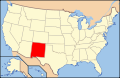 Lagekarte New Mexico